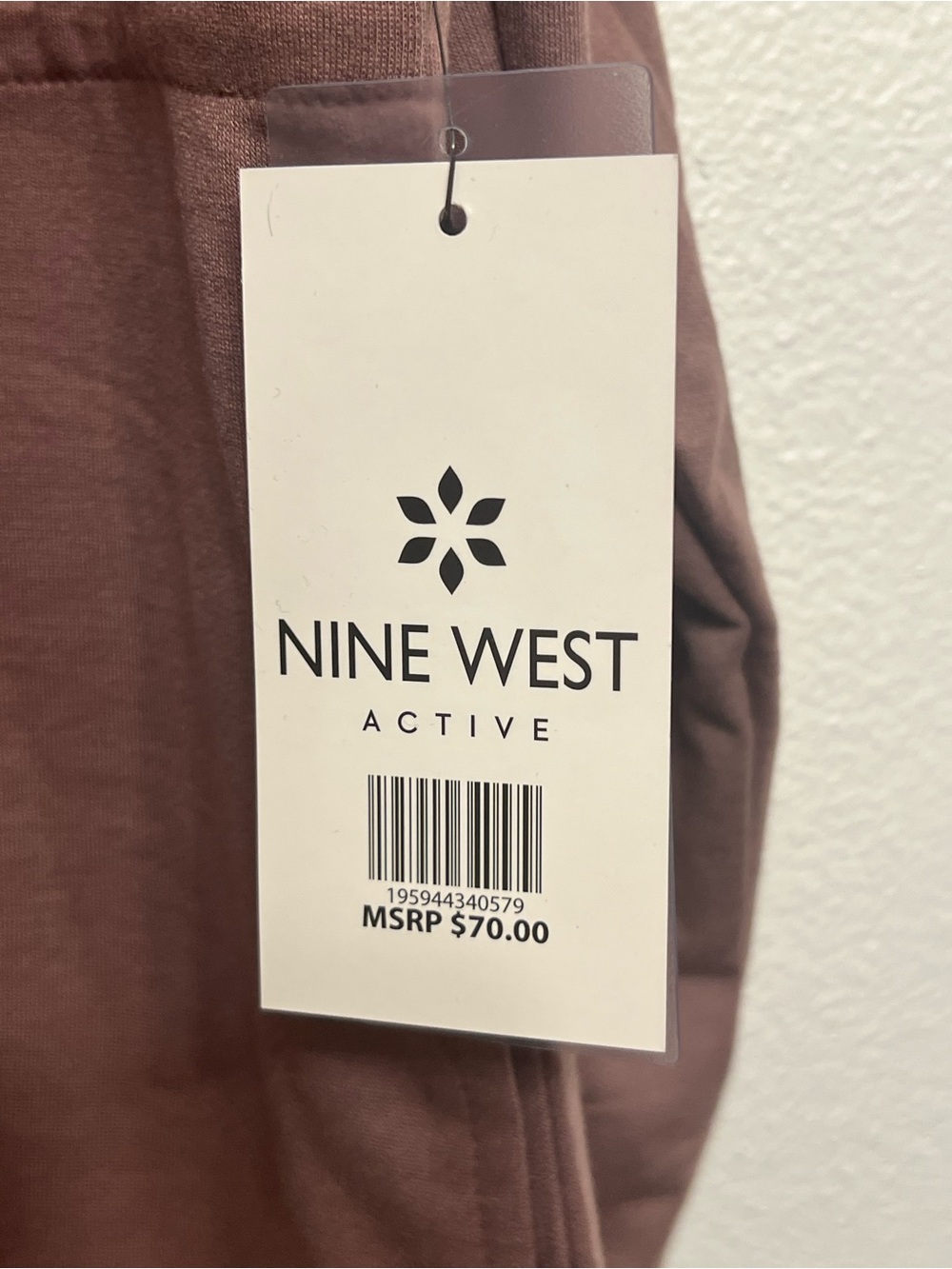 Nine West Mauve Cowl Neck Drawcord Pullover - Picture 4 of 6